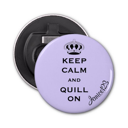 2.25インカスタムチ磁石の名前 栓抜き (正面)