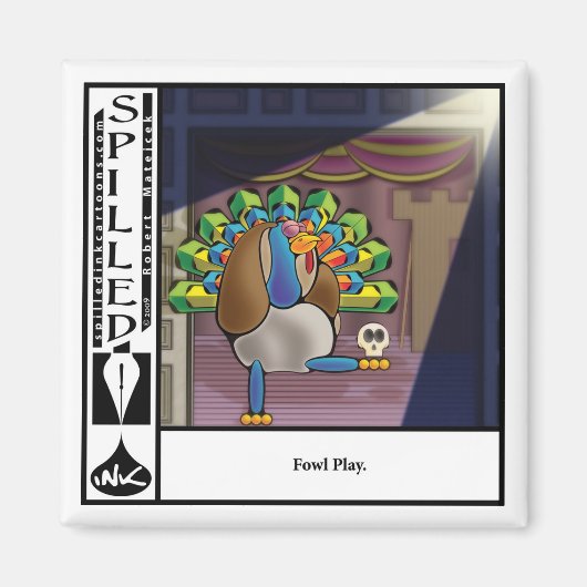 2.25インチこぼれインクファウル遊マグ マグネット (正面)