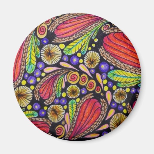 2.25インチアートマグネット マグネット (正面)