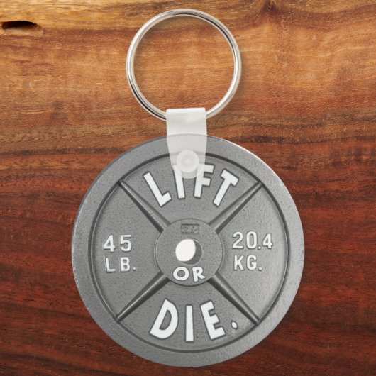 2.25インチキーチェーンのプレートを持ち上げるかダイス45 lb。 キーホルダー (正面)