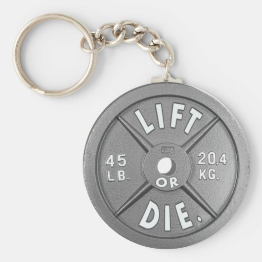 2.25インチキーチェーンのプレートを持ち上げるかダイス45 lb。 キーホルダー (正面)
