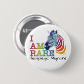 2.25インチバッジ – 片頭痛 缶バッジ (正面&裏面)