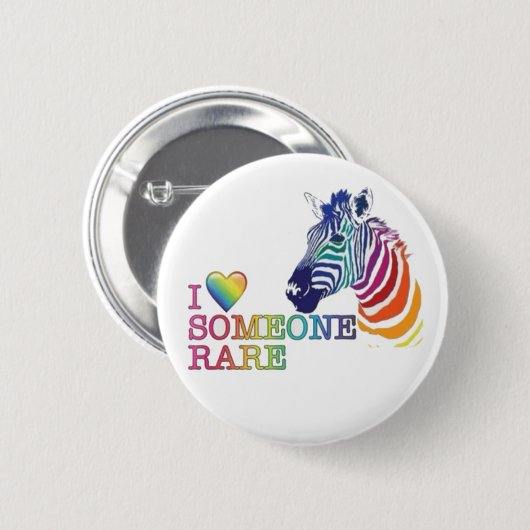 2.25インチバッジ – 私は珍しい人を愛している 缶バッジ (正面&裏面)