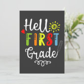 2/2 – ハローファーストグレードシャツ、1年生 サンキューカード (スタンド正面)