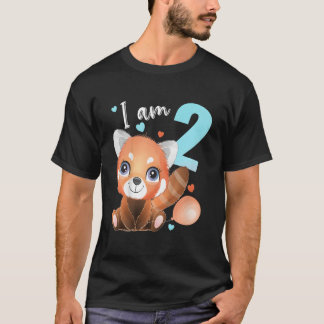 2 2 レッサーパンダ Tシャツ