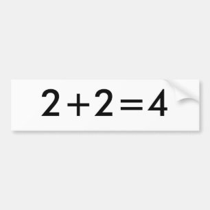 2+2=4 バンパーステッカー