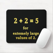2 + 2 = 5 面白い数学ジョーク マウスパッド (マウス)