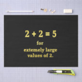 2 + 2 = 5 面白い数学ジョーク 薄葉紙 (クラフト)