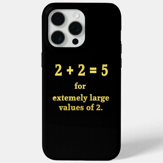 2 + 2 = 5 面白い数学ジョーク Case-Mate iPhoneケース (裏面)