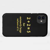 2 + 2 = 5 面白い数学ジョーク Case-Mate iPhoneケース (裏面(横))