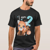 2 2 Red Panda Tシャツ (正面)