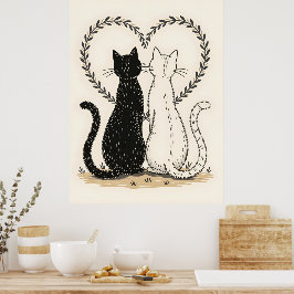 2~3匹の猫がフローラハートに恋をする ポスター