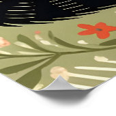 2～3匹の猫がフローラハートに恋をする ポスター (角)