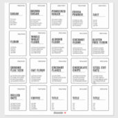 2/3多言語パントリスペインのラベル シール (シート)