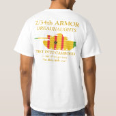 2/34thカンボジアの暗闇のワイシャツへの装甲最初に tシャツ (裏面)