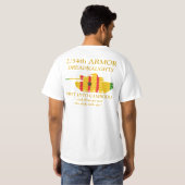 2/34thカンボジアの暗闇のワイシャツへの装甲最初に tシャツ (裏面フル)