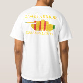2/34th装甲Dreadnaughtsの暗闇のワイシャツ Tシャツ (裏面)