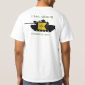 2/34th装甲Dreadnaughts M48A3 Guidonのワイシャツ Tシャツ (裏面)