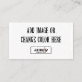 2×3.5" 横型 フラット フード/プレース カード (裏面)