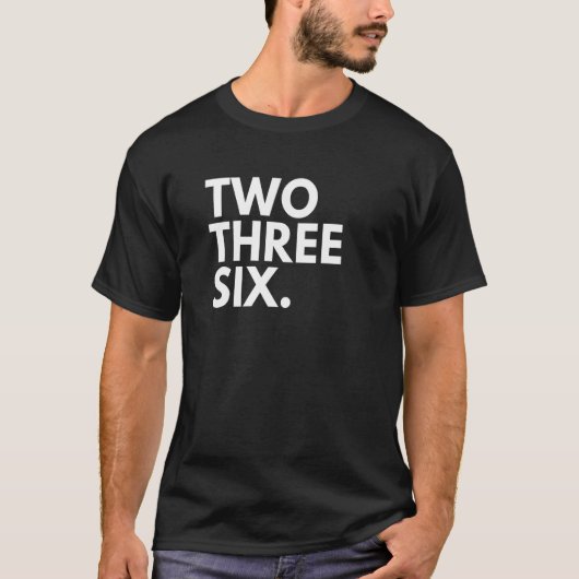 2 3 6エリアコード236バンクーバーBCイギリスC Tシャツ (正面)