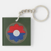 2/47th歩兵第9 Inf。 Divのパッチのキーホルダー キーホルダー (裏面)