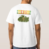2/47th Inf. M113、ヒョウパッチ及びライフルのワイシャツ Tシャツ (裏面)