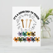 2/4、小さな人間に良い日だ教えよ、先生 サンキューカード (スタンド正面)