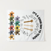 2/4、小さな人間に良い日だ教えよ、先生 タペストリー (正面(横))