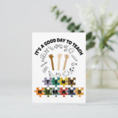 2/4、小さな人間に良い日だ教えよ、先生 ポストカード (スタンド正面)