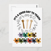 2/4、小さな人間に良い日だ教えよ、先生 ポストカード (正面/裏面)