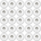 2.5インチワイドマウスメイソンハニージャーのふたラベル シール (正面)