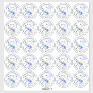 2.5インチ防水ハニーラベルビーとワイルドフラワー シール