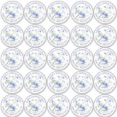 2.5インチ防水ハニーラベルビーとワイルドフラワー シール (正面)