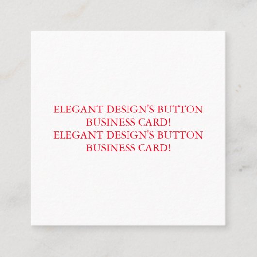 2.5インチx2.5インチ（標準）マット名刺 スクエア名刺 (正面)