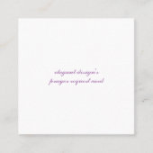 2.5インチx2.5インチ（標準）マット名刺 スクエア名刺 (正面)