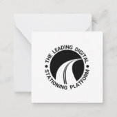 2.5インチx 2.5インチフラットノートカード ノートカード (裏面)