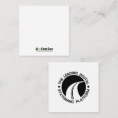 2.5インチx 2.5インチフラットノートカード ノートカード (正面/裏面)