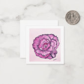 2.5インチx 2.5インチフラットノートカード ノートカード (正面/裏面インサイチュ)