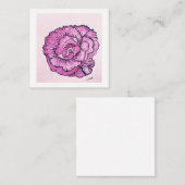 2.5インチx 2.5インチフラットノートカード ノートカード (正面/裏面)