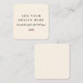 2.5インチx 2.5インチラウンドニュートラル筐体カード エンクロージャーカード (正面/裏面)