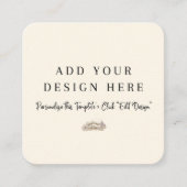 2.5インチx 2.5インチラウンドニュートラル筐体カード エンクロージャーカード (正面)