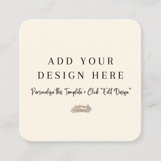 2.5インチx 2.5インチラウンドニュートラル筐体カード エンクロージャーカード (正面)