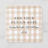 2.5インチx 2.5インチラウンドニュートラル筐体カード エンクロージャーカード (正面)