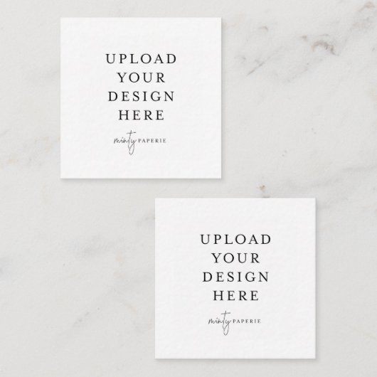 2.5インチx 2.5インチ正方形カード スクエア名刺 (正面/裏面)