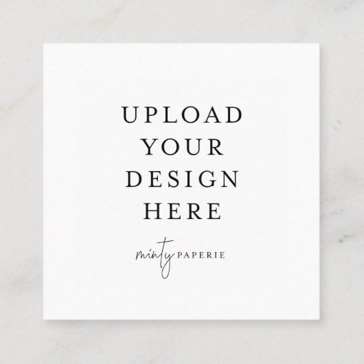 2.5インチx 2.5インチ正方形カード スクエア名刺 (裏面)