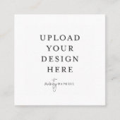 2.5インチx 2.5インチ正方形カード スクエア名刺 (正面)