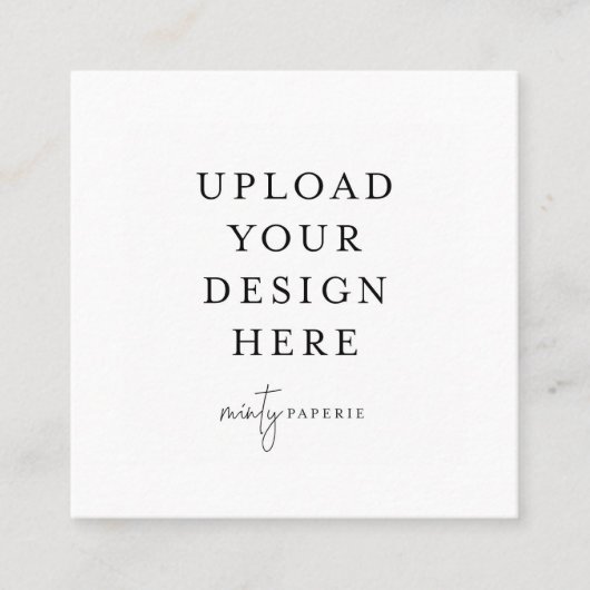 2.5インチx 2.5インチ正方形カード スクエア名刺 (正面)