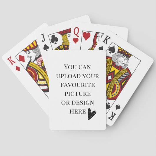 2.5インチx 3.5インチのトランプのポーカーをパーソナライズ トランプ (裏面)