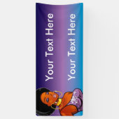 2.5インチx 6インチAfrocentricバナー 横断幕 (縦)