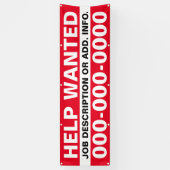 2.5インチx 8インチの救済望みバナー 横断幕 (縦)